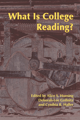 front cover of What Is College Reading?