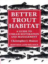 front cover of Better Trout Habitat