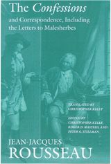 front cover of The Confessions and Correspondence, Including the Letters to Malesherbes