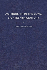 front cover of Authorship in the Long Eighteenth Century
