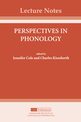 front cover of Perspectives in Phonology