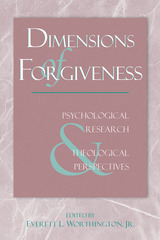 front cover of Dimensions Of Forgiveness