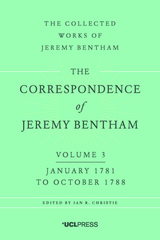 front cover of Correspondence of Jeremy Bentham, Volume 3