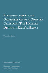 front cover of Economic and Social Organization of a Complex Chiefdom