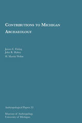 front cover of Contributions to Michigan Archaeology