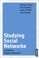 front cover of Studying Social Networks