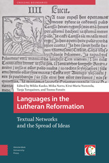 front cover of Languages in the Lutheran Reformation
