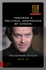 front cover of Towards a Political Aesthetics of Cinema
