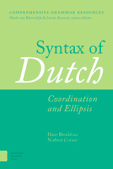 front cover of Syntax of Dutch